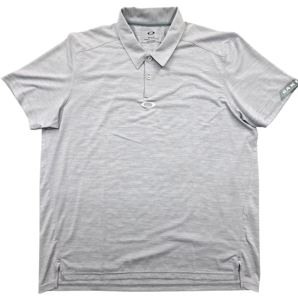 Oakley Tailored Fit Performance Short Sleeve Golf Polo Shirt‎ Green Mens XXL